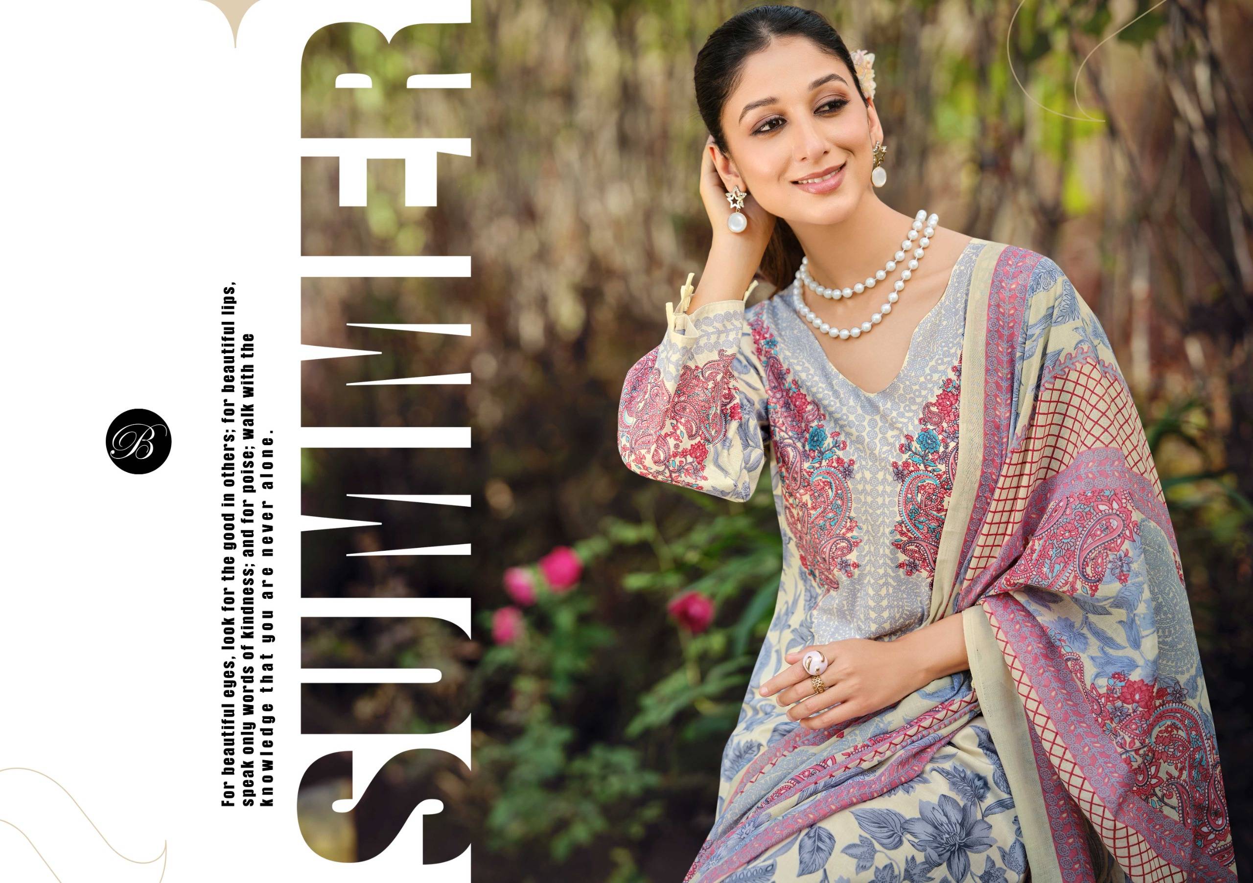 FARZANA by BelliZa DesigNer 981-001 TO 981-006 SERIES Pakistani Stylish Embroidered Pure Cotton READYMADE COLLECTION At Wholesale Price